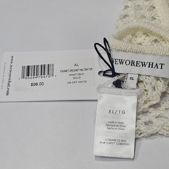 WeWoreWhat Fishnet Crochet Halter Top - Picture 6 of 9